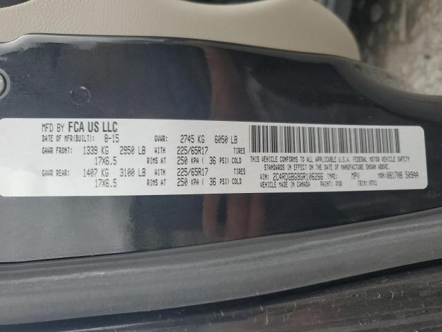 2016 DODGE GRAND CARA 2C4RDGBG9GR106266