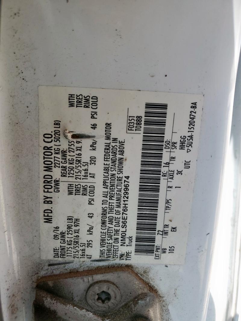 2017 FORD TRANSIT CO NM0LS6E76H1299674