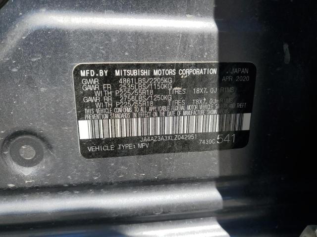 2020 MITSUBISHI OUTLANDER JA4AZ3A3XLZ042951