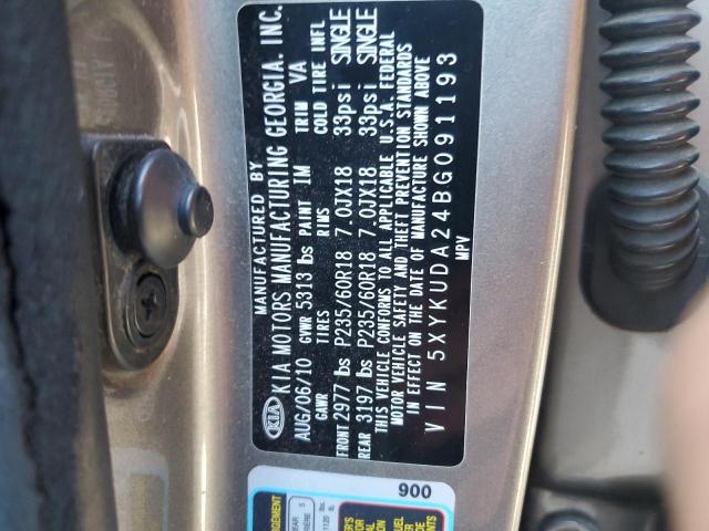 2011 KIA SORENTO EX - 5XYKUDA24BG091193