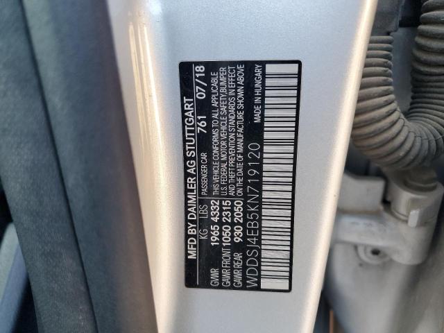2019 MERCEDES-BENZ CLA 250 WDDSJ4EB5KN719120