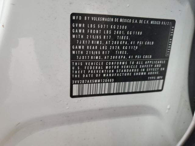 2021 VOLKSWAGEN TIGUAN SE 3VV2B7AX5MM128469