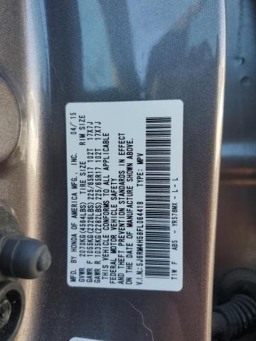 2015 HONDA CR-V EX 5J6RM4H58FL064419