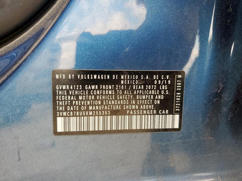 2019 VOLKSWAGEN JETTA S 3VWCB7BU5KM255353