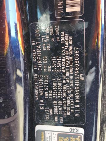 2022 KIA CARNIVAL L KNDNB4H37N6080567