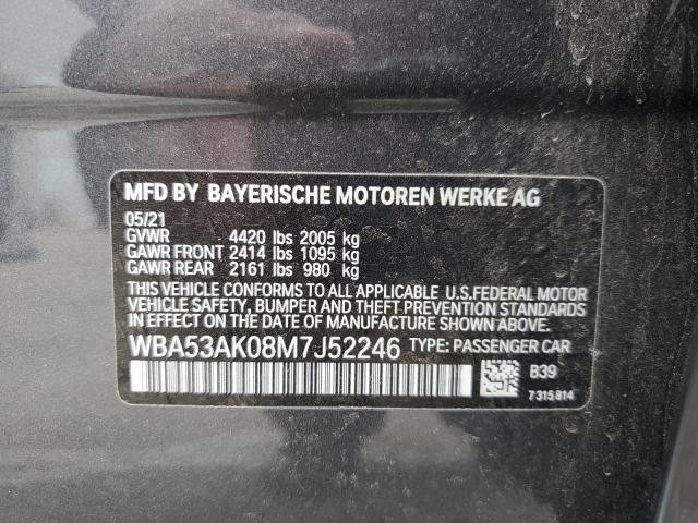 2021 BMW 228I WBA53AK08M7J52246