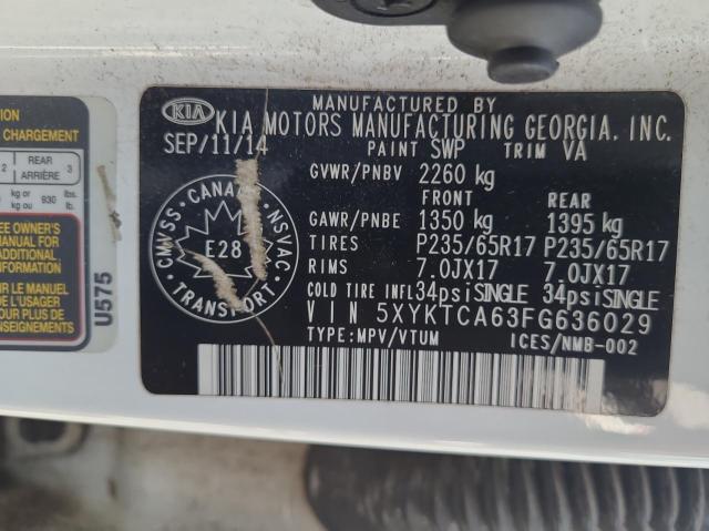 2015 KIA SORENTO LX - 5XYKTCA63FG636029