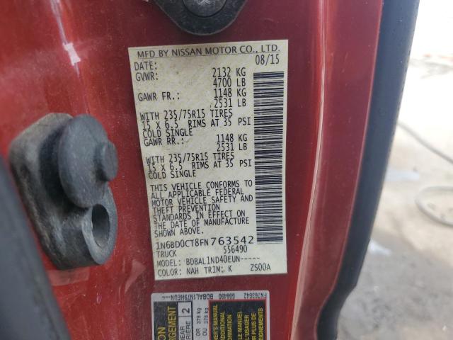 2015 NISSAN FRONTIER S 1N6BD0CT8FN763542
