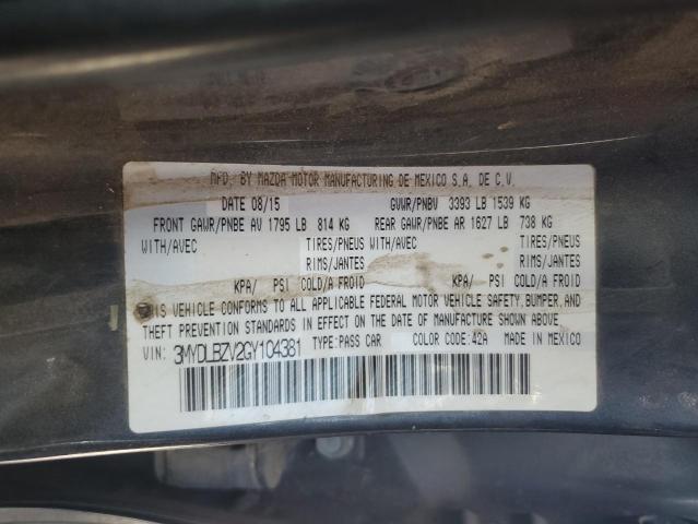 2016 TOYOTA SCION IA 3MYDLBZV2GY104381