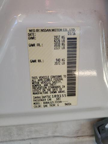 2016 NISSAN ALTIMA 2.5 - 1N4AL3AP7GC189155