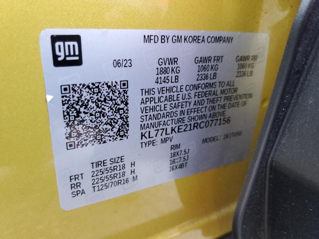 2024 CHEVROLET TRAX ACTIV KL77LKE21RC077156