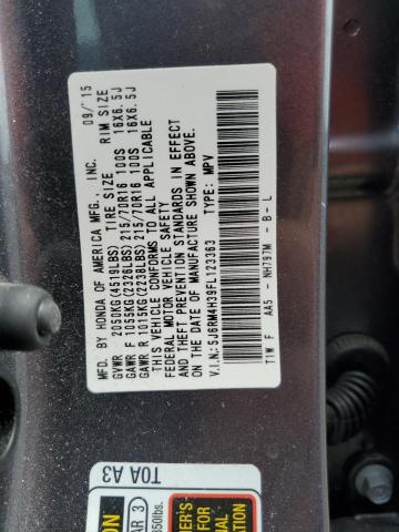 2015 HONDA CR-V LX - 5J6RM4H39FL123363