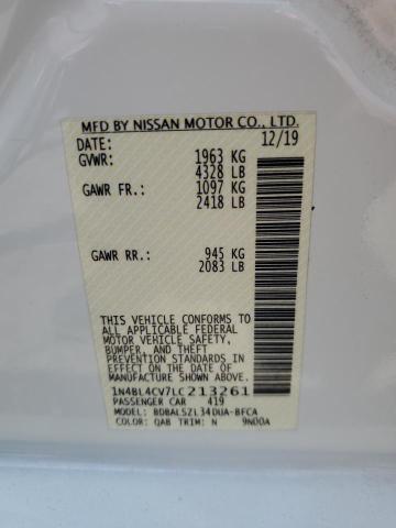 2020 NISSAN ALTIMA SR 1N4BL4CV7LC213261