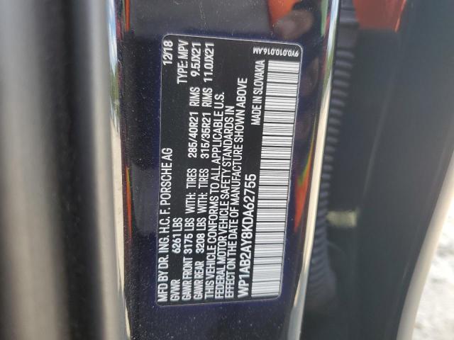 2019 PORSCHE CAYENNE S WP1AB2AY8KDA62755