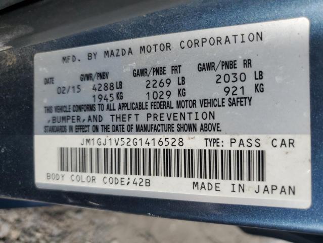 2016 MAZDA 6 TOURING - JM1GJ1V52G1416528