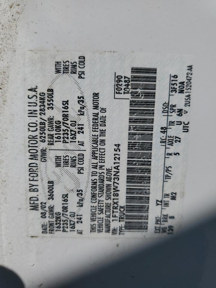 Lot #3290381789 2003 FORD F150