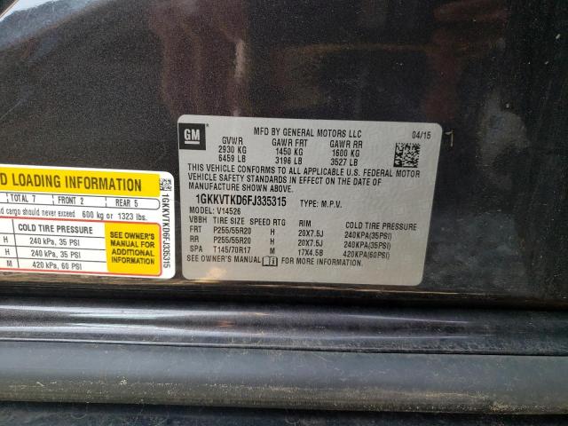 2015 GMC ACADIA DEN 1GKKVTKD6FJ335315