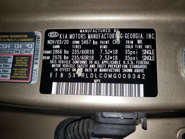 2021 KIA SORENTO S - 5XYRLDLC0MG009342