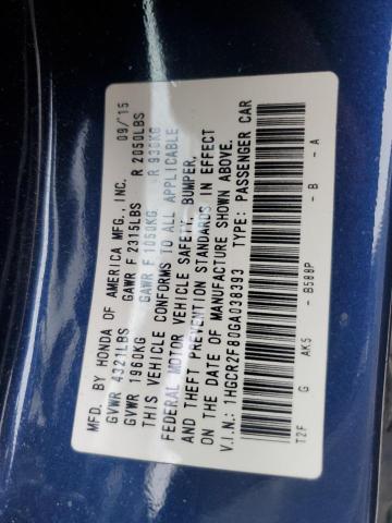 2016 HONDA ACCORD EXL 1HGCR2F80GA038393