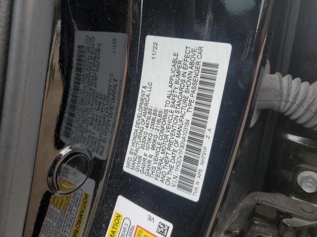 2022 HONDA ACCORD SPO 1HGCV1F30NA103184