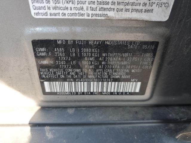 2011 SUBARU OUTBACK 2. - 4S4BRBGC1B3310262