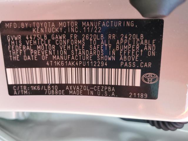 2023 TOYOTA CAMRY XSE - 4T1K61AK4PU112294