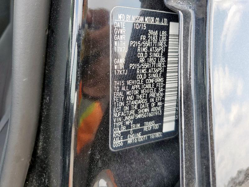 2016 NISSAN JUKE S JN8AF5MR5GT601913