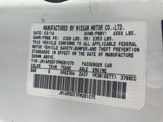 2015 NISSAN GT-R PREMI JN1AR5EF7FM281075