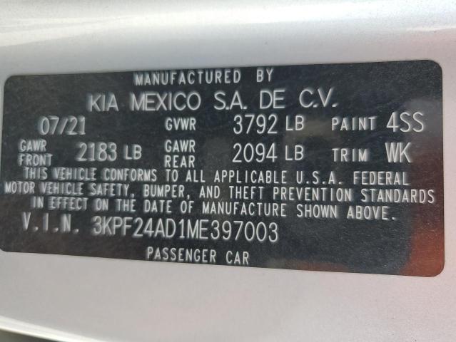 2021 KIA FORTE FE - 3KPF24AD1ME397003