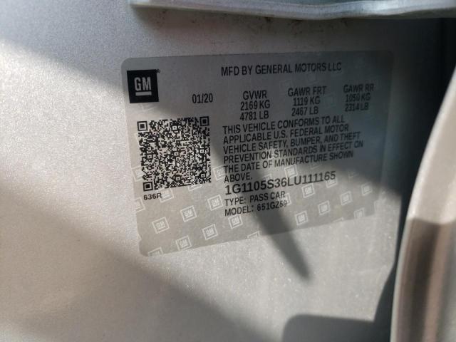 2020 CHEVROLET IMPALA PRE - 1G1105S36LU111165