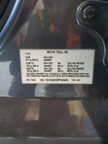 2023 TESLA MODEL Y 7SAYGAEE0PF949426