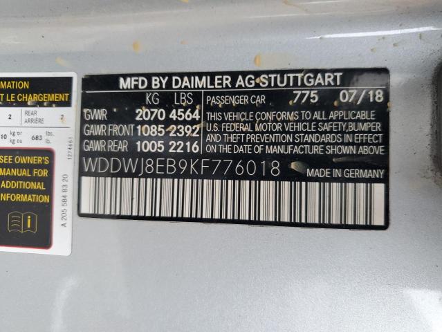 2019 MERCEDES-BENZ C 300 4MATIC WDDWJ8EB9KF776018
