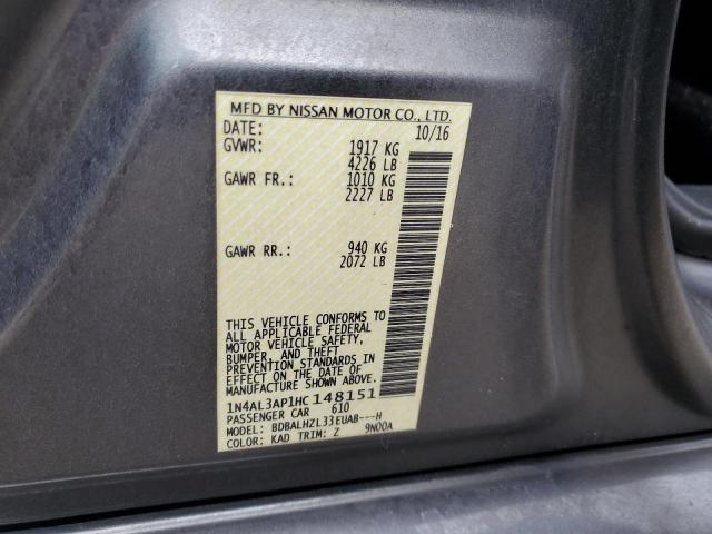 2017 NISSAN ALTIMA 2.5 1N4AL3AP1HC148151
