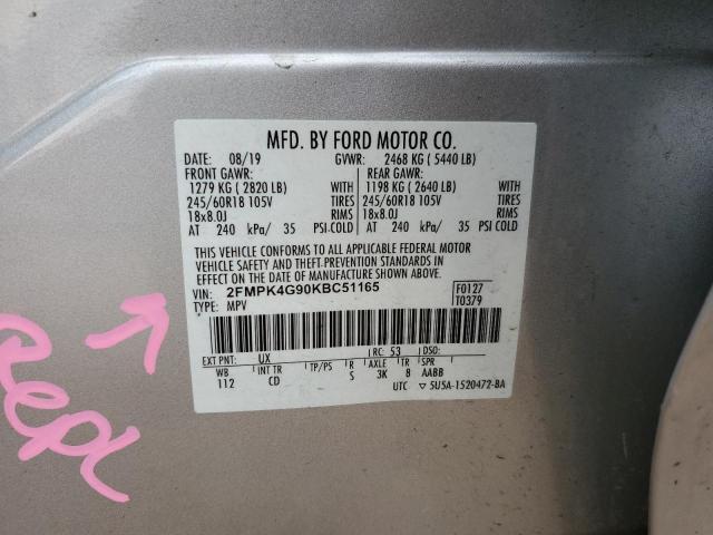 2019 FORD EDGE SE 2FMPK4G90KBC51165