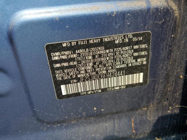 2015 SUBARU FORESTER 2 JF2SJADC6FH424441