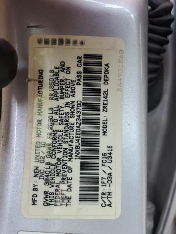2010 TOYOTA COROLLA BA - 1NXBU4EE0AZ343700