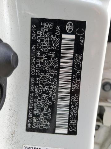 2020 TOYOTA COROLLA SE JTDP4RCE9LJ017876