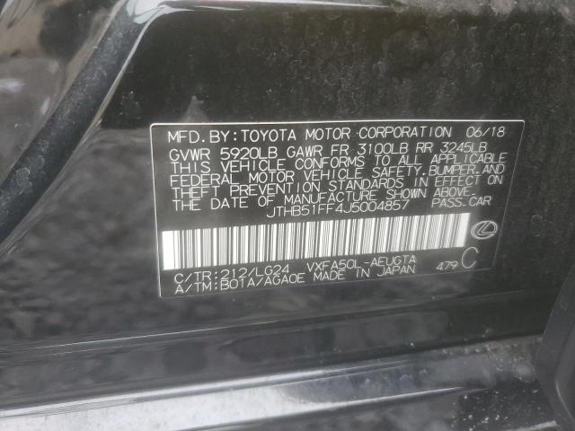 2018 LEXUS LS 500 BASE JTHB51FF4J5004857