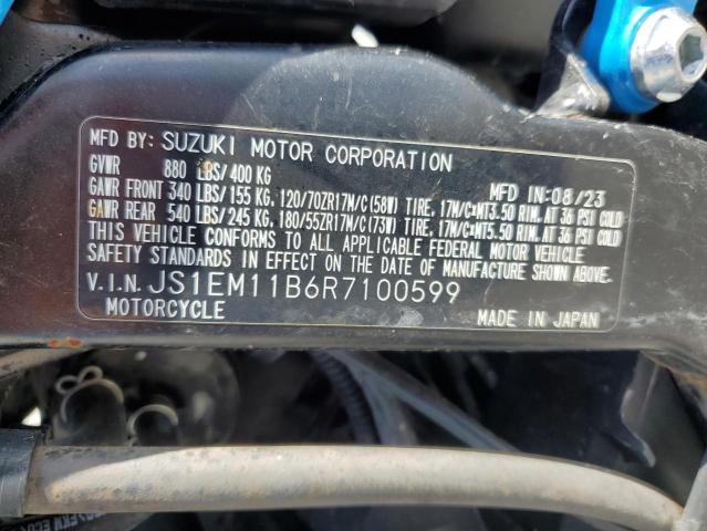 2024 SUZUKI GSX800 R JS1EM11B6R7100599