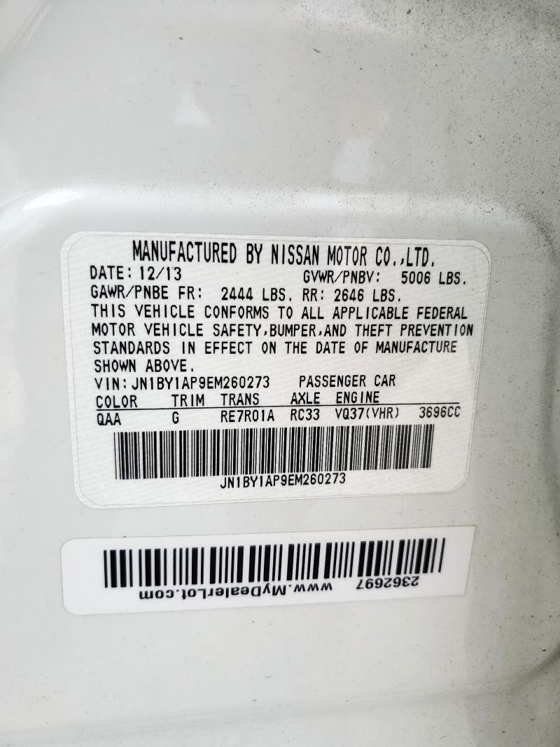 2014 INFINITI Q70 3.7 - JN1BY1AP9EM260273