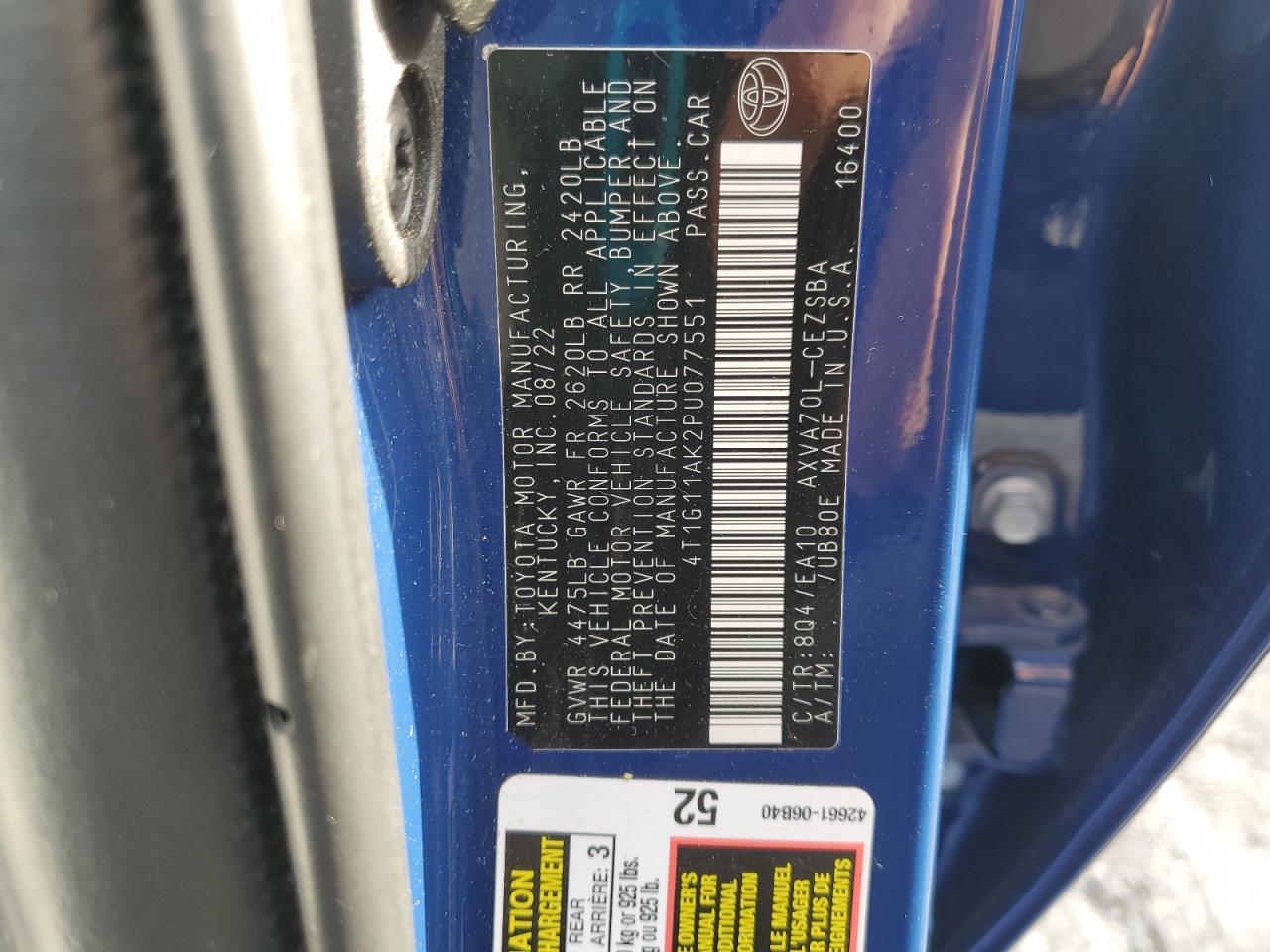 TOYOTA CAMRY SE NIGHT SHADE