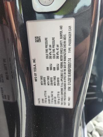 2025 TESLA MODEL 3 5YJ3E1EA9SF005174