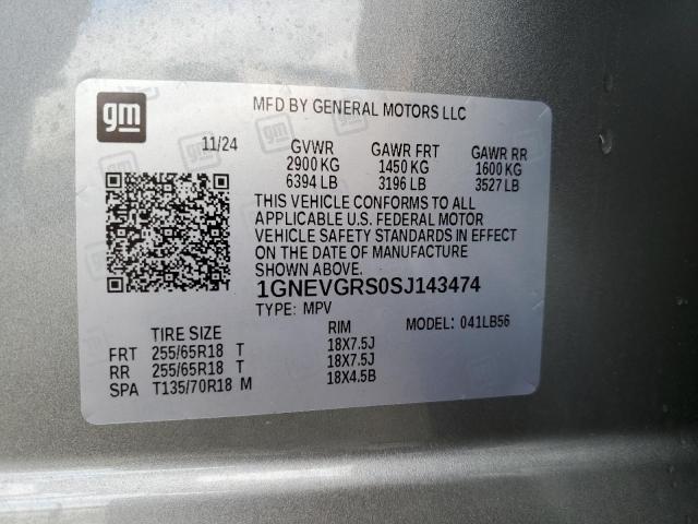 2025 CHEVROLET TRAVERSE L - 1GNEVGRS0SJ143474