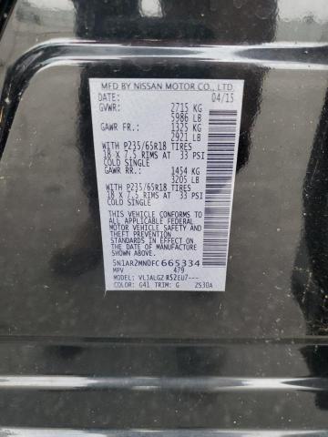 2015 NISSAN PATHFINDER 5N1AR2MN0FC665334