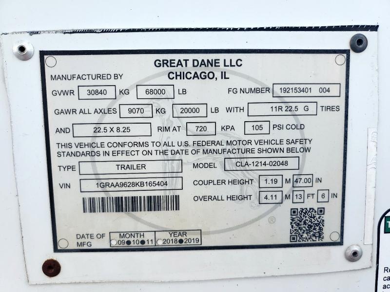 2019 GREAT DANE UNKNOWN #3297177917