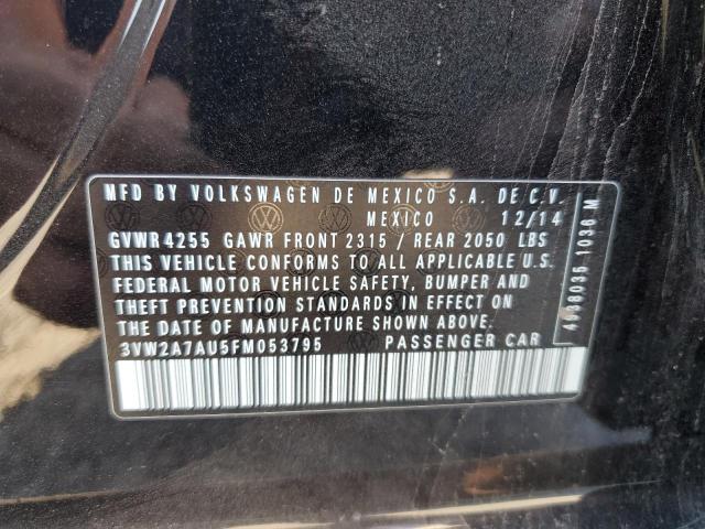 2015 VOLKSWAGEN GOLF TDI 3VW2A7AU5FM053795