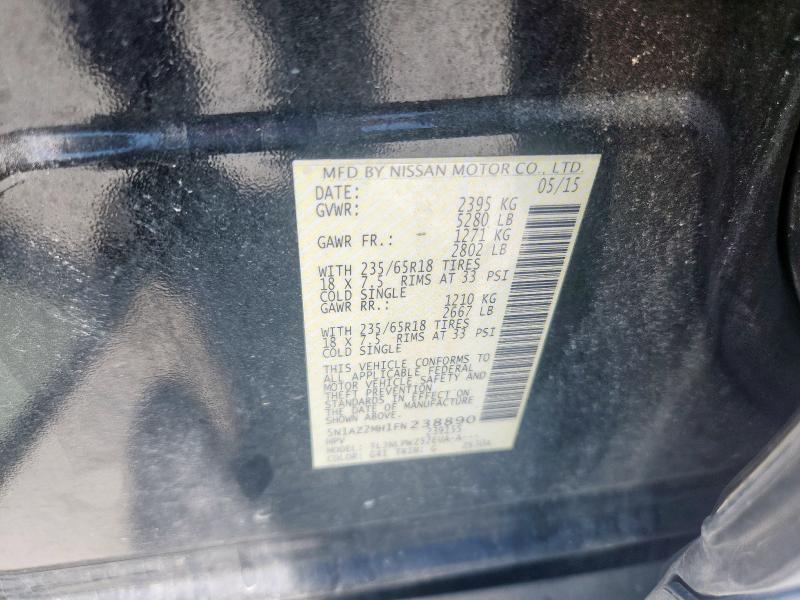 2015 NISSAN MURANO S 5N1AZ2MH1FN238890