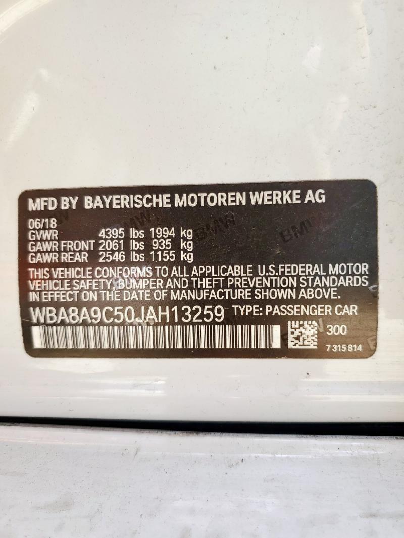 2018 BMW 320 I WBA8A9C50JAH13259