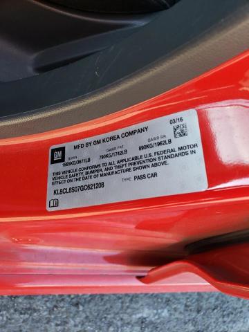 2016 CHEVROLET SPARK EV 2 KL8CL6S07GC621208