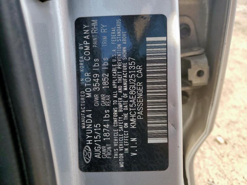 2016 HYUNDAI ACCENT SE KMHCT5AE8GU251357